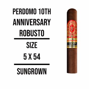 Perdomo 10th Anniversary Sun Grown Cigars - Buy Premium Cigars